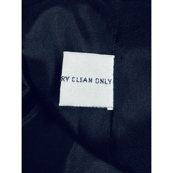 Vintage Mario De Pinto MDP Black Zip Wool Blend Short Jacket Toggle Detail S / M - Picture 7 of 7